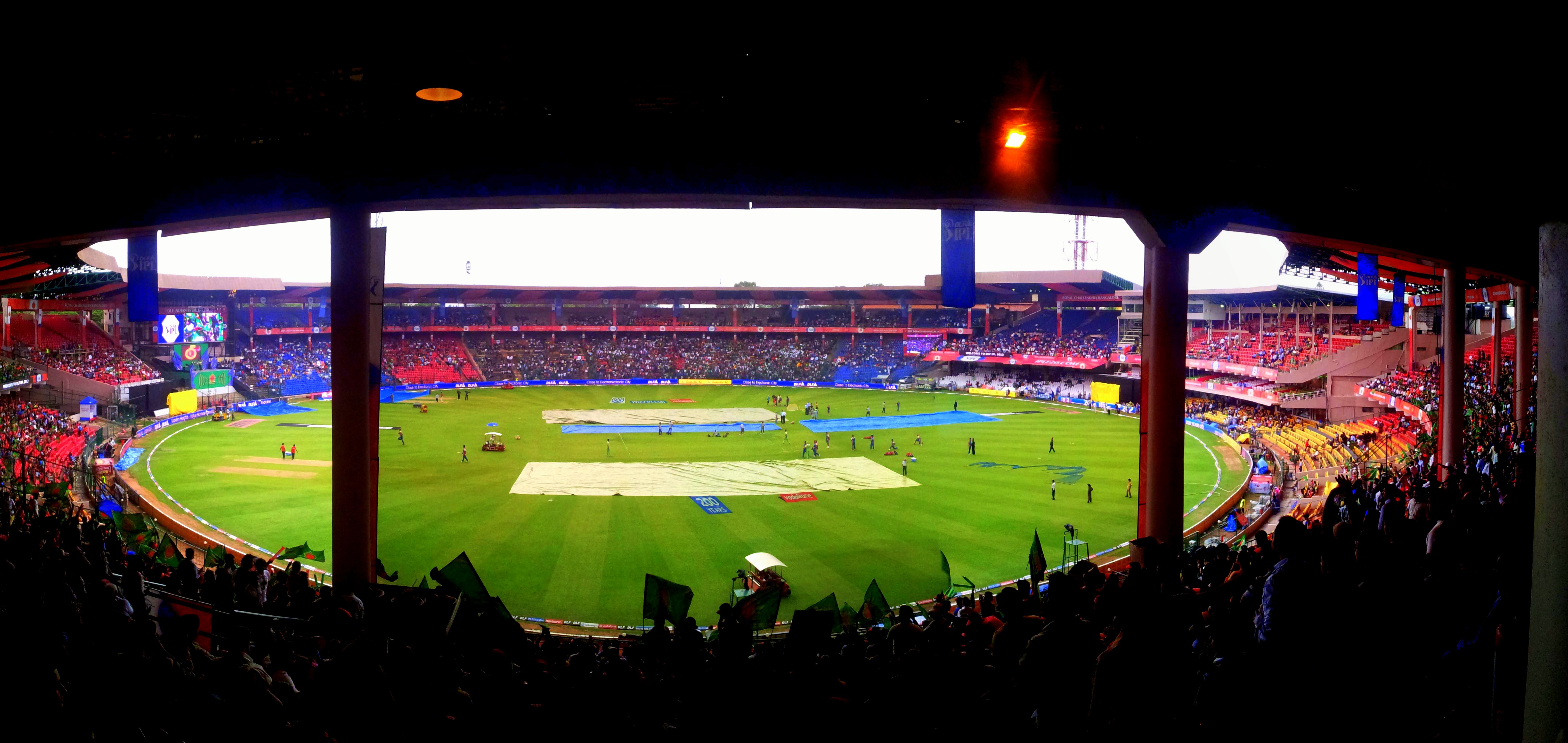 M. Chinnaswamy Stadium during an IPL match between Mumbai Indians and Royal Challengers Bangalore, 14 May 2012