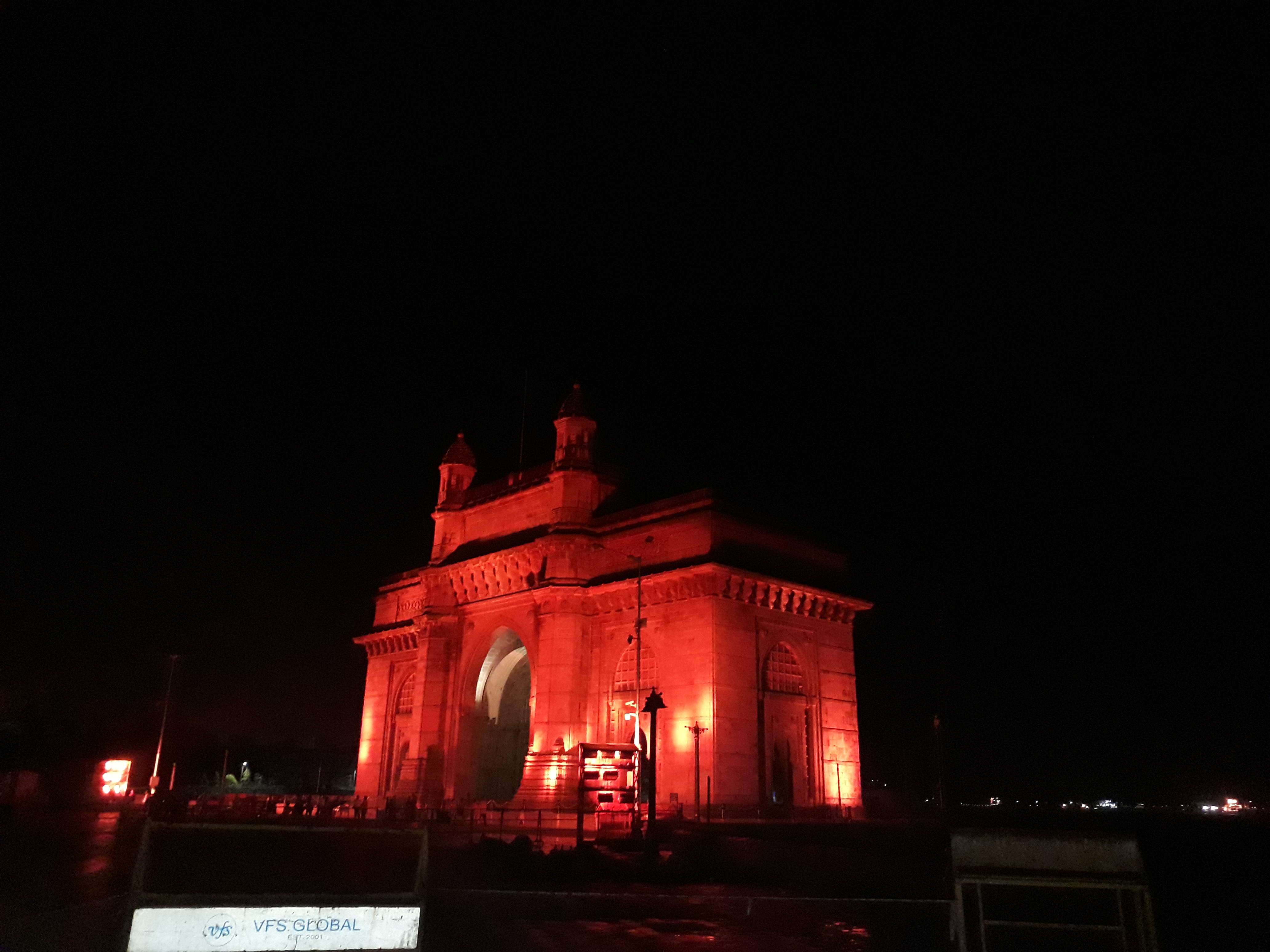 Gateway of India illuminated at night in Mumbai
