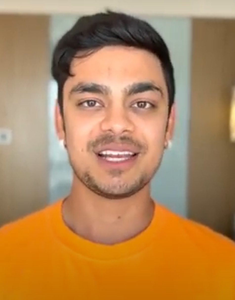 Ishan Kishan speaking in a 2022 video still