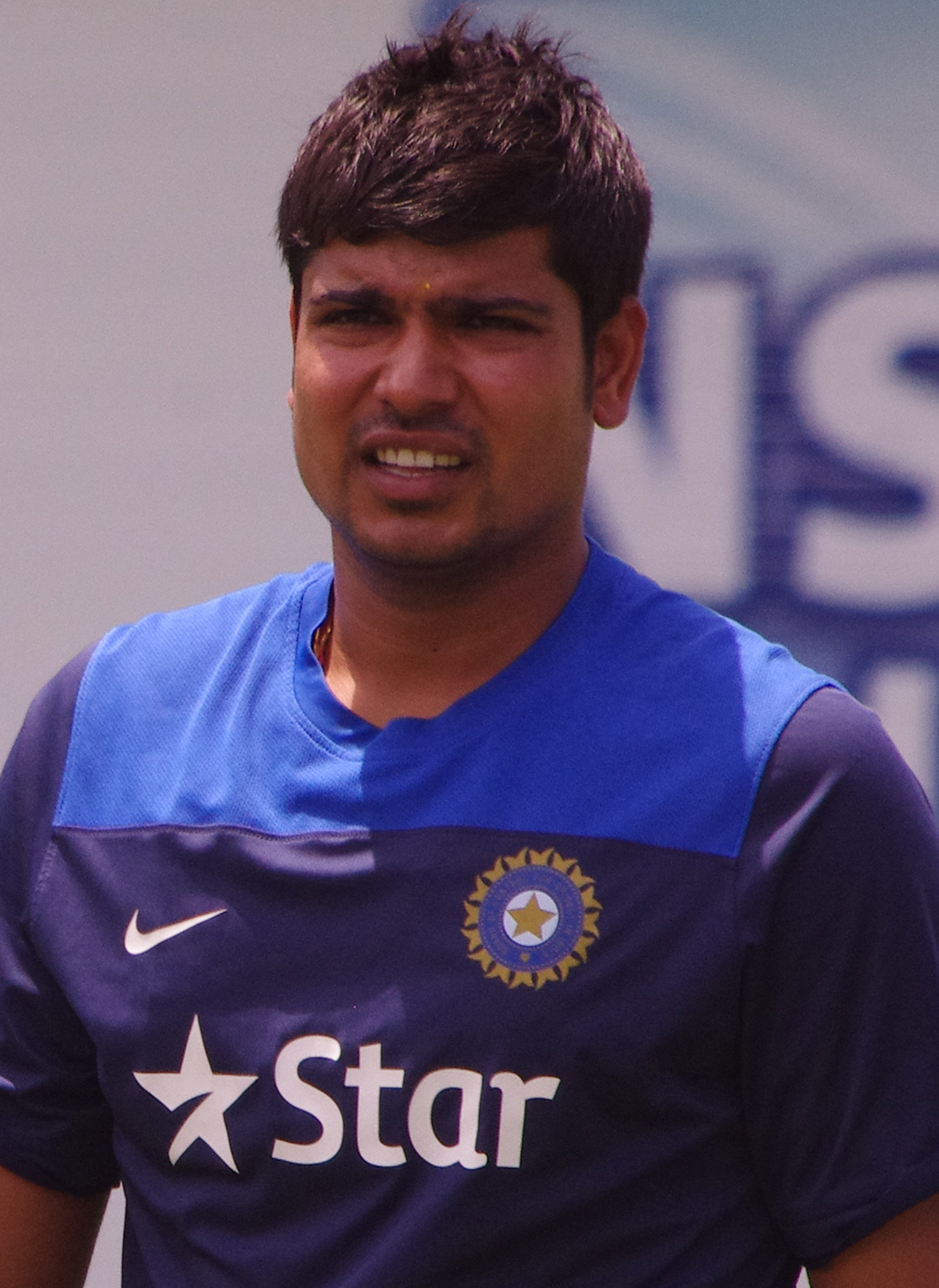 Karn Sharma at the Sydney Cricket Ground in January 2015